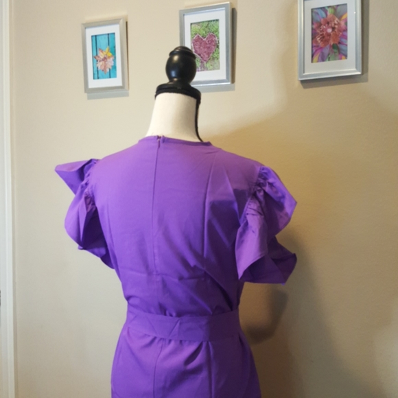 💖SALE💖Ruffle Sleeve Mini Tie Belt - Picture 7 of 10